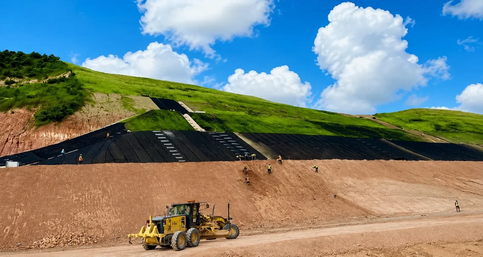 MacMat — 3D geomat for erosion control and soil surface protection.